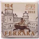 2012 - 10 euro ITALIA Città di Ferrara Italy of Arts Fondo Specchio